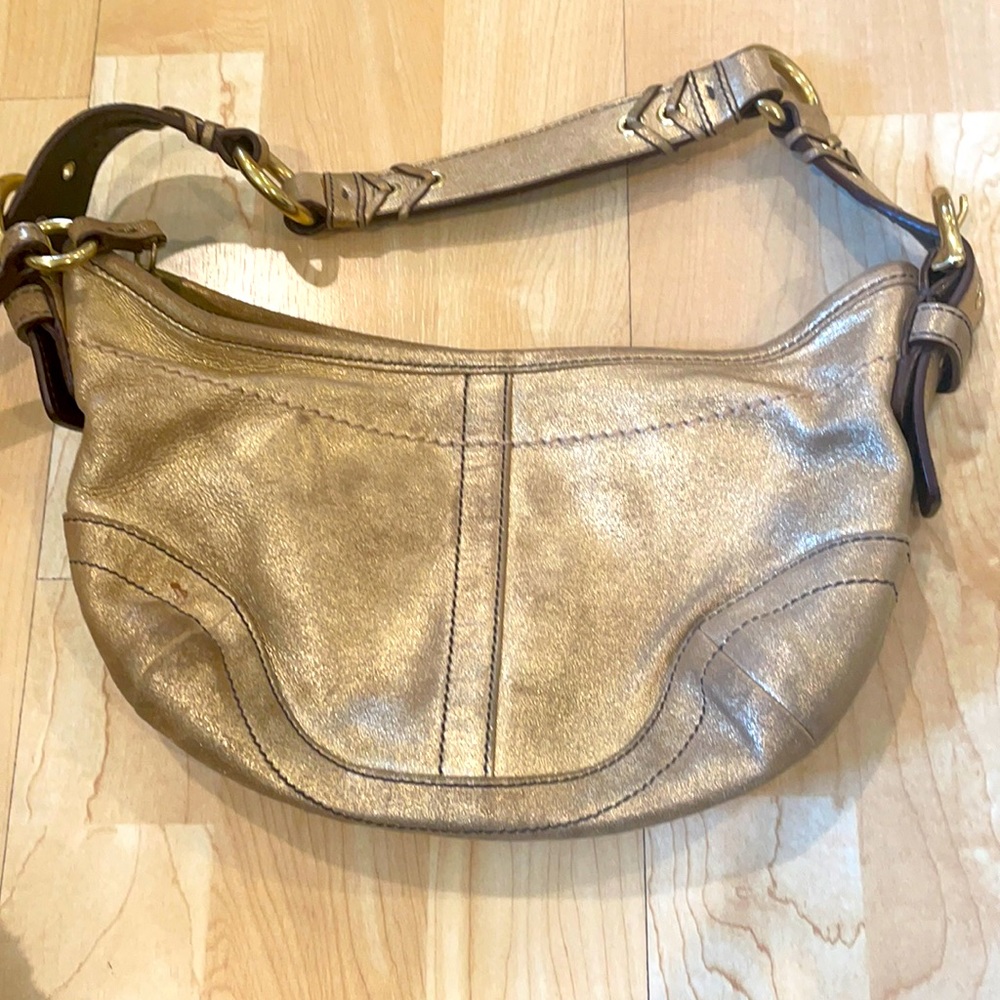 Gold Coach Bag